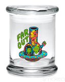 420 Science Glass Pop Top Storage Jar