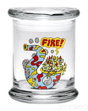 420 Science Glass Pop Top Storage Jar