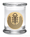 420 Science Glass Pop Top Storage Jar