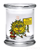 420 Science Glass Pop Top Storage Jar