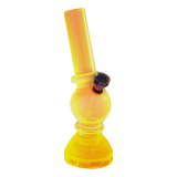 Angled Mini Acrylic Water Pipe with Grinder Base
