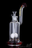 BoroTech Glass "Rok" Bubbler with Suspended Frit Drum Perc