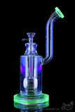 BoroTech Glass "Rok" Bubbler with Suspended Frit Drum Perc