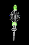 Cosmic Turtle Perc Glass Honey Straw Collector