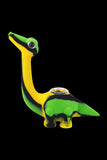 Dinosaur Silicone Hand Pipe with Glass Bowl