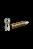 Exotic Wood & Stainless Steel Hand Pipe