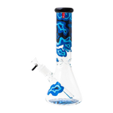 Famous Brandz "Fabric" Designed Glass Beaker Bong