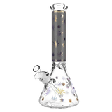 The "Trees" Foil Canna-Leaf Print Beaker Bong