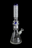 BoroTech Sandblasted Matrix Perc Beaker Bong
