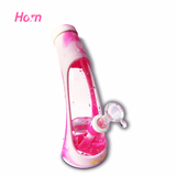 8.5" Horn Silicone & Glass Hybrid Water Pipe