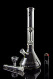 LA Pipes Single or Double Showerhead Perc Beaker Bong