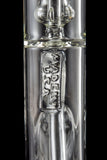 LA Pipes Thick Glass Straight Tube Bong with Showerhead Perc - Available with Multiple Percs