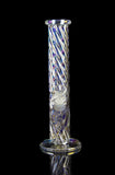 KindVibez Iridescent Swirl Glass Water Pipe - Angelic