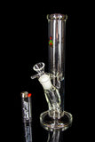 "Rainbow Pot Leaf" Straight Tube Water Pipe