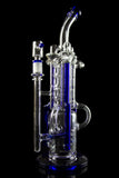 The "Space Station" Recycler Water Bong with Inline Perc