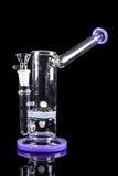"Sand Dollar" Sidecar Water Pipe with Colored Accents