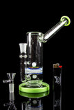"Sand Dollar" Sidecar Water Pipe with Colored Accents