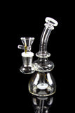 Dank Gals Mini Beaker Pipe with Colored Accents