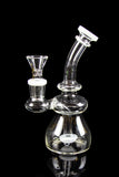Dank Gals Mini Beaker Pipe with Colored Accents