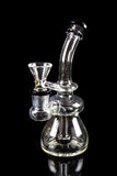 Dank Gals Mini Beaker Pipe with Colored Accents