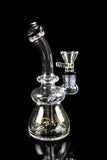 Dank Gals Mini Beaker Pipe with Colored Accents