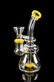 Dank Gals Mini Beaker Pipe with Colored Accents