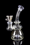 Dank Gals Mini Beaker Pipe with Colored Accents