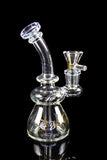 Dank Gals Mini Beaker Pipe with Colored Accents