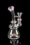 Dank Gals Mini Beaker Pipe with Colored Accents