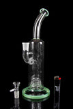 "Throwin' That Neck" Stemless Water Pipe with Seed of Life Perc