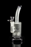 "Mildred" Fancy and Frosted Bent Neck Water Pipe