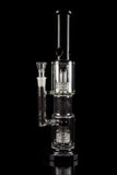 "Morpheus" Double Matrix Water Pipe with Black Accents