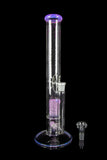 Envy Glass 17" Straight Tube with Dual Colored Pop Rocks Perc
