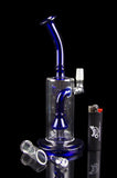 "Blue Rage" Showerhead Perc Dab Rig