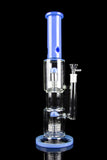 "Morpheus" Double Matrix Water Pipe with Black Accents