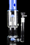 "Morpheus" Double Matrix Water Pipe with Black Accents