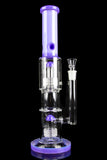 "Morpheus" Double Matrix Water Pipe with Black Accents