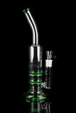 Tall Bent Neck Double Disc Perc Water Pipe