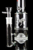 BoroTech Glass "Helheim" Fat Can Straight Tube with Disco Ball and Windmill Perc