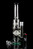 BoroTech Glass "Helheim" Fat Can Straight Tube with Disco Ball and Windmill Perc
