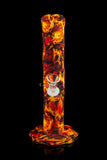 BONGS USA Flaming Skulls Silicone Water Pipe