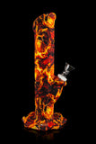BONGS USA Flaming Skulls Silicone Water Pipe