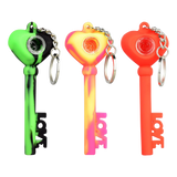 "Key of Love" Silicone Keychain Pipe
