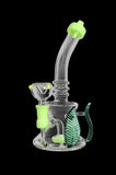 Glass Leaf Handle Water Pipe Bong