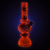 Mini Acrylic Bubble Water Pipe with Grinder Base