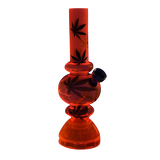 Mini Acrylic Bubble Water Pipe with Grinder Base