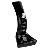 Pistol Grip Ceramic Water Pipe with Ashtray Base