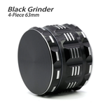 Fakher 4-Piece Polygon Herb Grinder Black 63MM