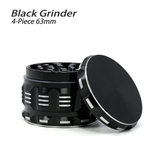 Fakher 4-Piece Polygon Herb Grinder Black 63MM