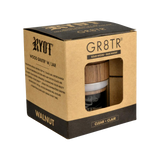 Walnut Wood Top GR8TR Grinder with Glass Jar